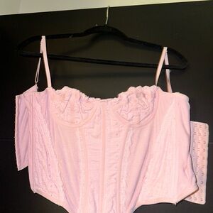 Out From Under Stretchy Lace Corset Top